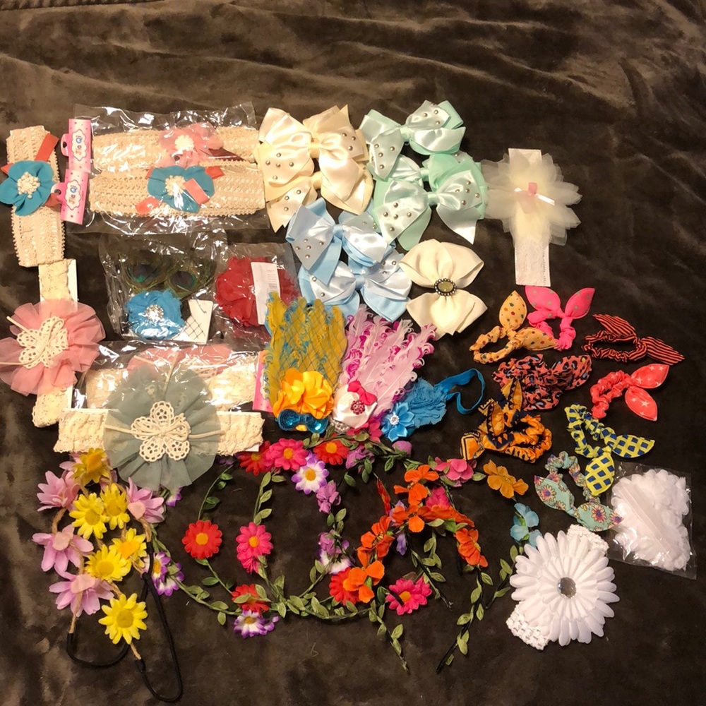 Infant & Young Girls Head Bands/Accessories 60 pcs